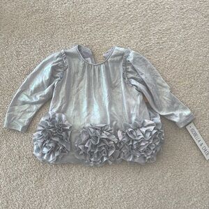 Metallic iridescent toddler top NWT